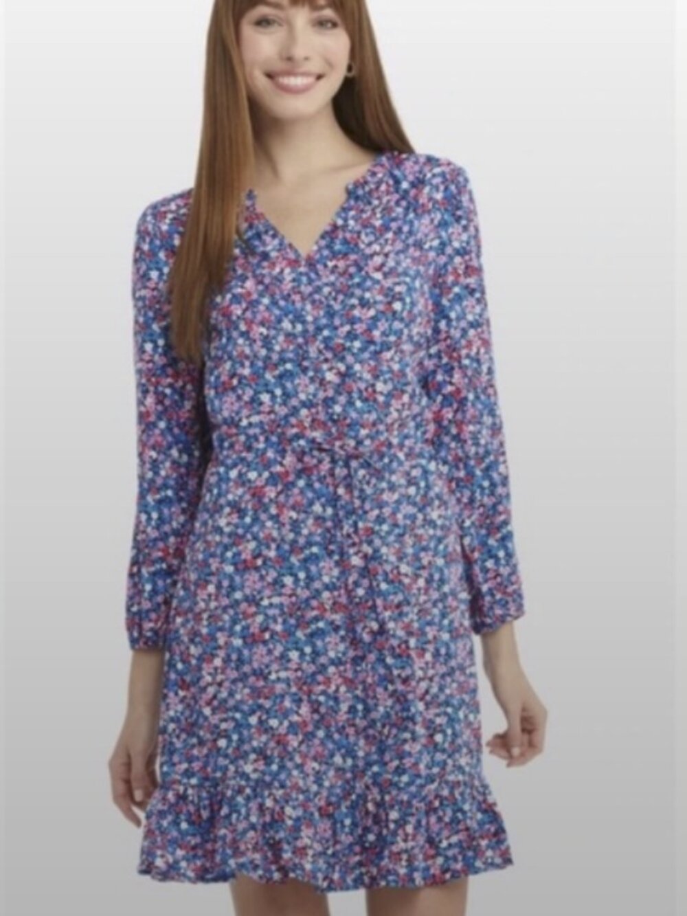 Draper James Ditsy Floral Lucinda Popover Dress